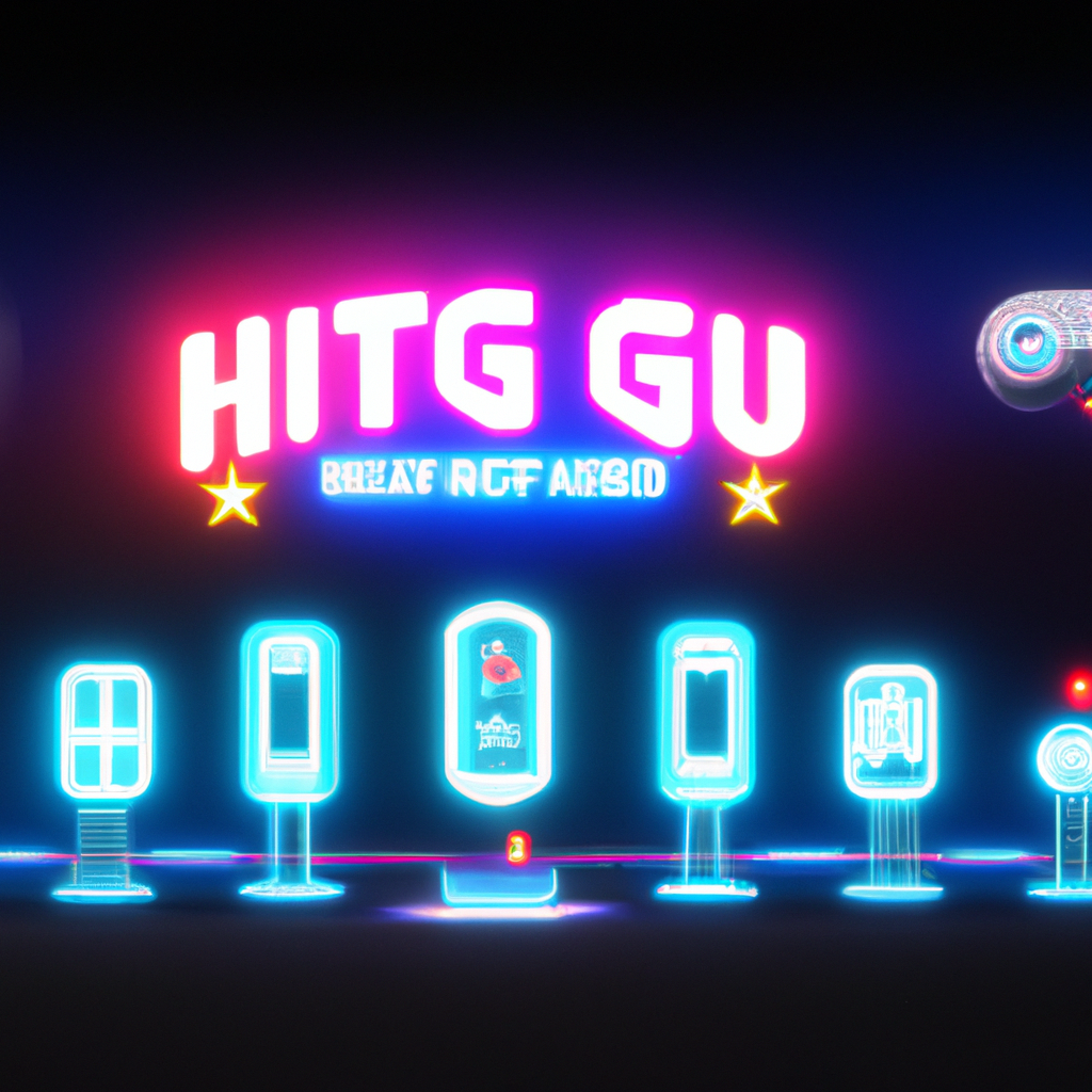 NightArcade hero montage: neon lanes and HUD